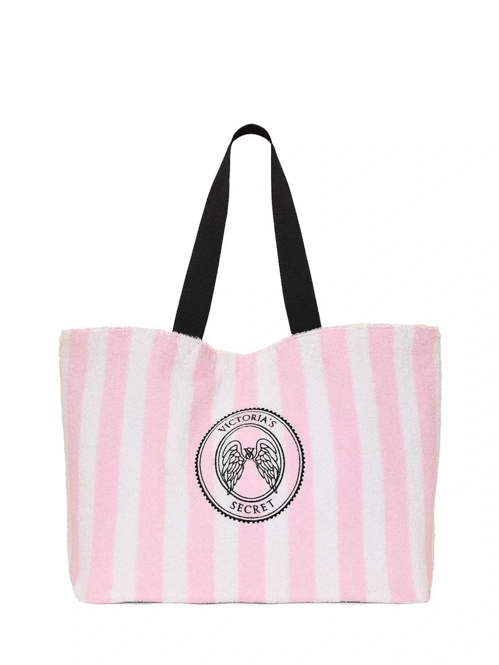 NWT Victoria's Secret Angel Essentials Terry Tote in Pink and White